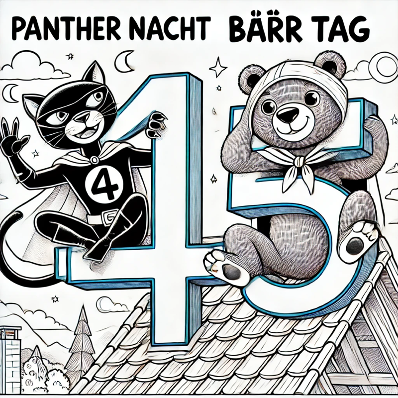 Panther Nacht und Bärtag und wie Sie aus einer 45 Winken